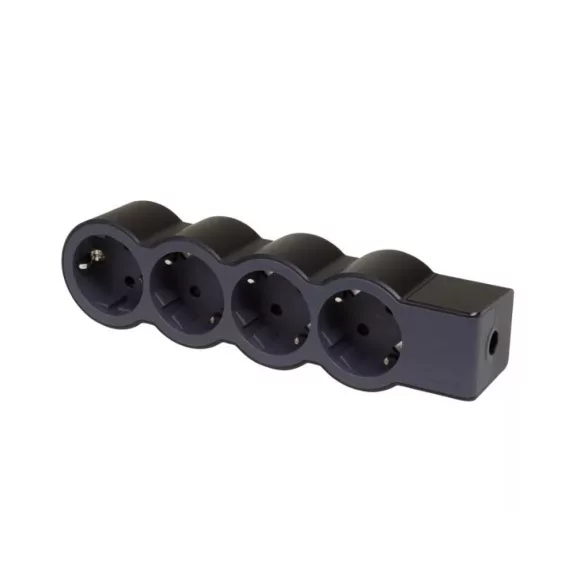 Legrand Elosztósor Standard 4x2P+F, vezeték nélkül, fekete, 694576 Legrand Elosztósor Standard 4x2P+F, vezeték nélkül, fekete, 694576