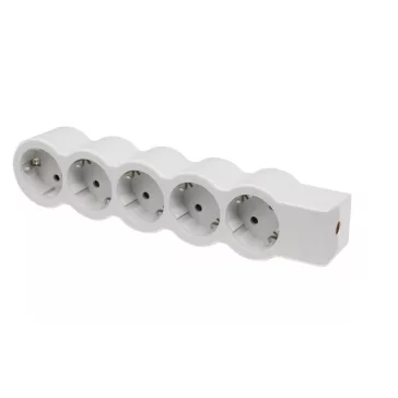   Legrand Elosztósor Standard 5x2P+F, vezeték nélkül, fehér-szürke, 694577
