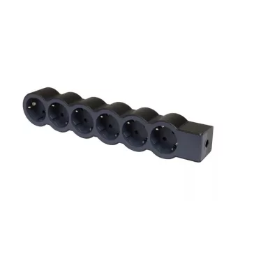   Legrand Elosztósor Standard 6x2P+F, vezeték nélkül, fekete, 694580