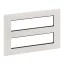 Legrand Valena Life 2x4x2 modulos keret, vízszintes fehér, 752146