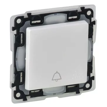   Legrand Valena Life váltóérintkezős nyomó csengőjellel, IP44 fehér, 752175