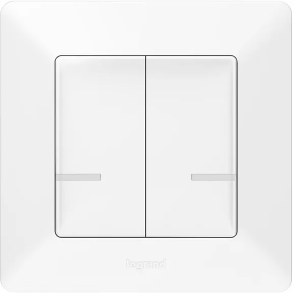 Legrand Vezeték nélküli kapcsoló - kettős egypólusú Valena Life Netatmo fehér, 752187 Legrand Vezeték nélküli kapcsoló - kettős egypólusú Valena Life Netatmo fehér, 752187