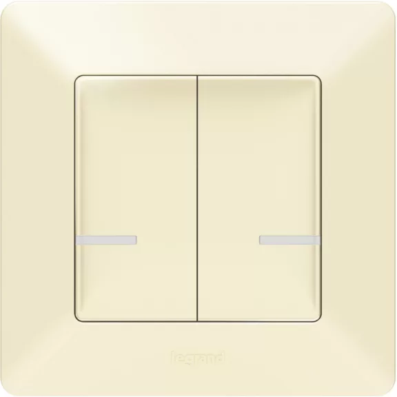 Legrand Vezeték nélküli kapcsoló - kettős egypólusú Valena Life Netatmo elefántcsont, 752287 Legrand Vezeték nélküli kapcsoló - kettős egypólusú Valena Life Netatmo elefántcsont, 752287