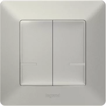   Legrand Vezeték nélküli kapcsoló - kettős egypólusú Valena Life Netatmo alumínium, 752387