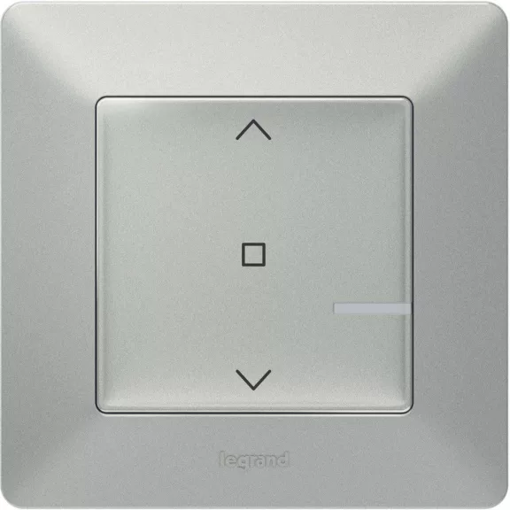 Legrand Vezeték nélküli redőnykapcsoló Valena Life Netatmo alumínium, 752391 Legrand Vezeték nélküli redőnykapcsoló Valena Life Netatmo alumínium, 752391