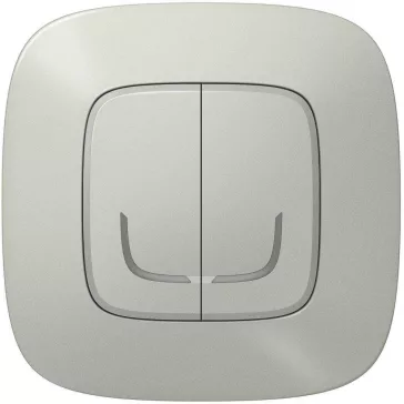   Legrand Vezeték nélküli kapcsoló - kettős egypólusú Valena Allure Netatmo alumínium, 752787