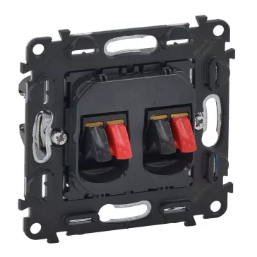   Legrand Valena InMatic kettős hangszóró-csatlakozóaljzat mechanizmus, 4 kivezetéssel, 753078
