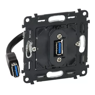   Legrand Valena InMatic elővezetékezett USB adatátviteli csatlakozóaljzat mechanizmus, 753082