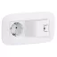 Legrand 2P+F + USB kombinált csatlakozóaljzat, Valena Life,  fehér, 753135