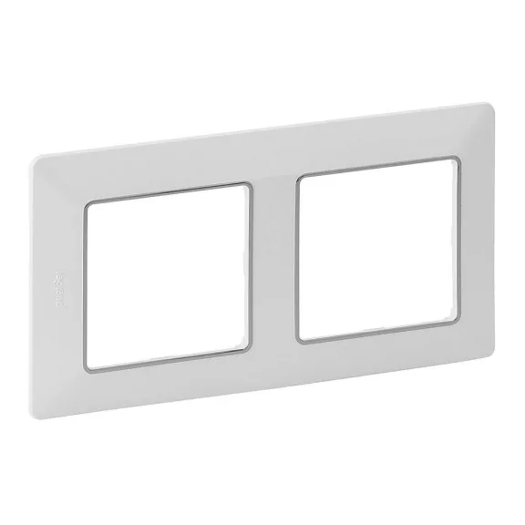 Legrand Valena Life kettős keret fehér–króm, 754032 Legrand Valena Life kettős keret fehér–króm, 754032
