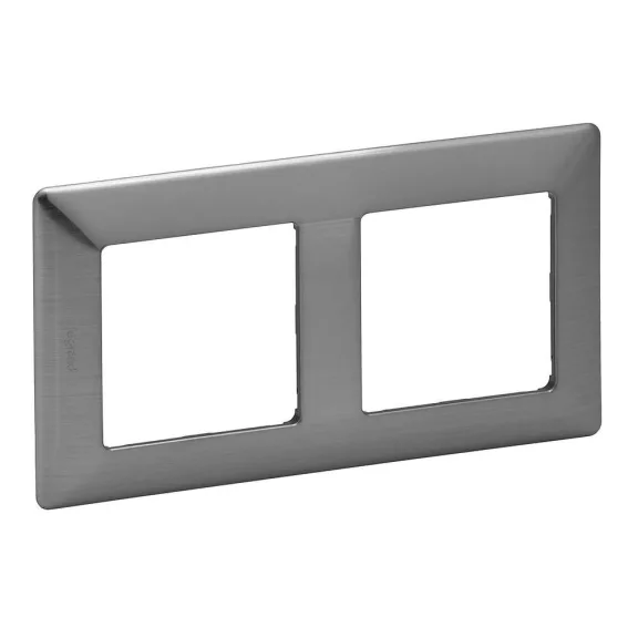 Legrand Valena Life kettős keret Inox dekor, 754152 Legrand Valena Life kettős keret Inox dekor, 754152