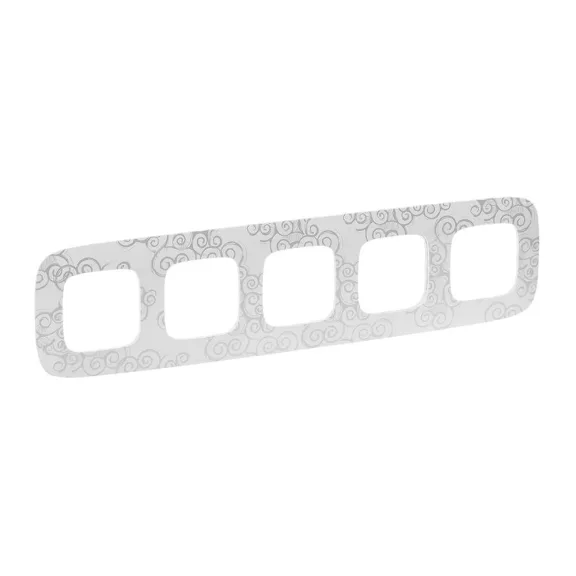 Legrand Valena Allure Ötös keret, Króm dekor, 754345 Legrand Valena Allure Ötös keret, Króm dekor, 754345
