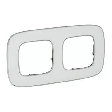 Legrand Valena Allure Kettes keret, Jégfehér, 754422