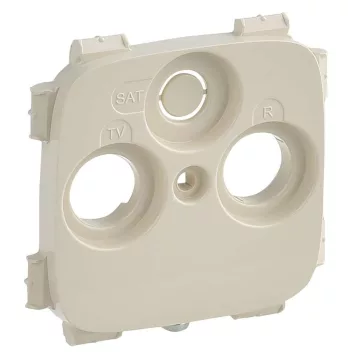   Legrand Valena Allure TV-RD-SAT aljzat burkolat (30 mm), Elefántcsont, 754806