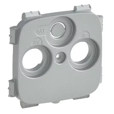   Legrand Valena Allure TV-RD-SAT aljzat burkolat (30 mm), Alumínium, 754807
