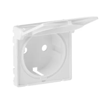   Legrand Valena Life 2P+F csatlakozóaljzat burkolat csapófedéllel fehér, 754840