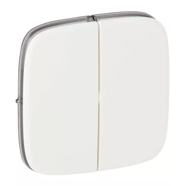   Legrand Valena Allure Kettős kapcsoló burkolat, Fehér, 755025