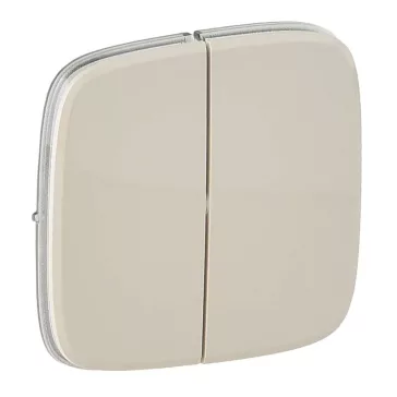   Legrand Valena Allure Kettős kapcsoló burkolat, Elefántcsont, 755026