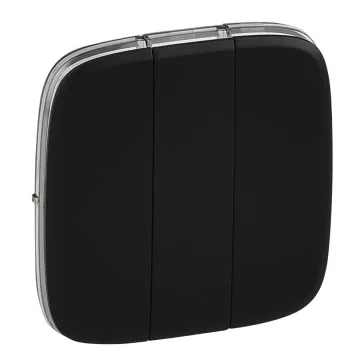   Legrand Valena Allure burkolat multifunkciós vezérlőhöz, Fekete, 755038