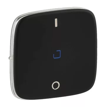   Legrand Valena Allure Kétpólusú kapcsoló burkolat, fj, Fekete, 755048