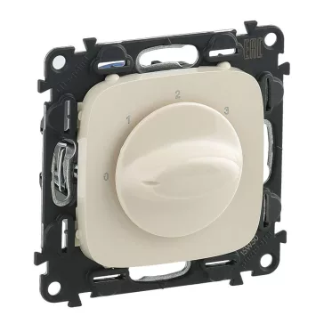   Legrand Valena Allure Ventilátor vezérlő (0-1-2-3 állású), burkolattal, Elefántcsont, 755176
