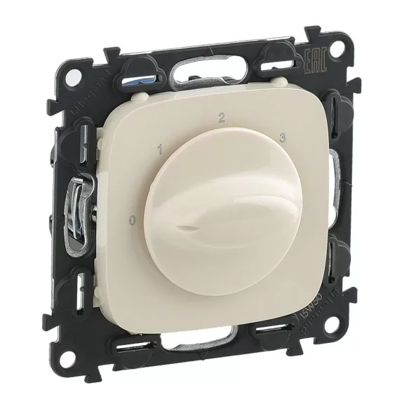 Legrand Valena Allure Ventilátor vezérlő (0-1-2-3 állású), burkolattal, Elefántcsont, 755176 Legrand Valena Allure Ventilátor vezérlő (0-1-2-3 állású), burkolattal, Elefántcsont, 755176