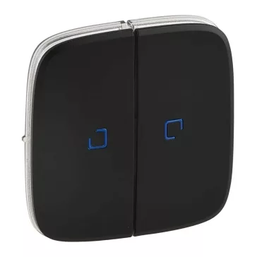   Legrand Valena Allure Kettős kapcsoló burkolat, fj, Fekete, 755228
