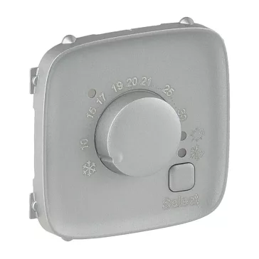   Legrand Valena Allure Elektronikus termosztát burkolat, Alumínium, 755317