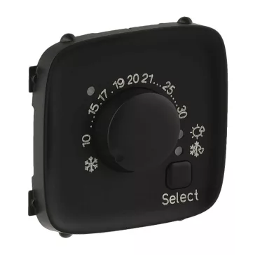   Legrand Valena Allure Elektronikus termosztát burkolat, Fekete, 755318