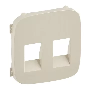   Legrand Valena Allure Kettős hangszóróaljzat burkolat, Elefántcsont, 755376