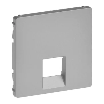   Legrand Valena Life 1xRJ45/RJ11 csatlakozóaljzat burkolat alumínium, 755412