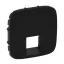 Legrand Valena Allure RJ11/RJ45 aljzat burkolat, Fekete, 755418