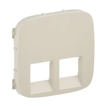  Legrand Valena Allure 2xRJ11/RJ45 aljzat burkolat, Elefántcsont, 755426