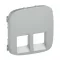 Legrand Valena Allure 2xRJ11/RJ45 aljzat burkolat, Alumínium, 755427