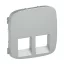 Legrand Valena Allure 2xRJ11/RJ45 aljzat burkolat, Alumínium, 755427