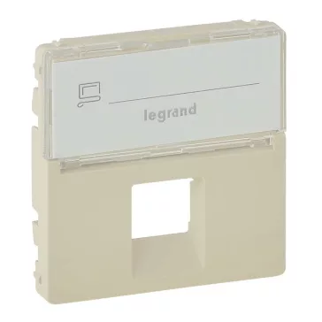   Legrand Valena Life 1xRJ45 csatlakozóaljzat burkolat, címketartóval elefántcsont, 755471