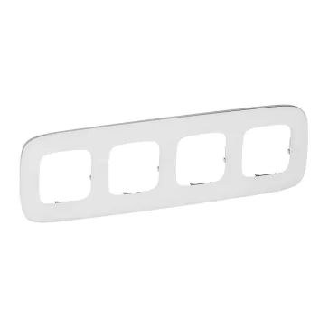 Legrand Valena Allure Négyes keret, Fehérüveg, 755544