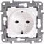 Legrand Niloé 2P+F csatlakozóaljzat gyermekvédelemmel (csavaros), körömmel, fehér, 664529