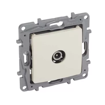   Legrand Niloé TV aljzat, átmenő (15 dB), körömmel, bézs, 764652
