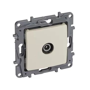   Legrand Niloé TV aljzat, végzáró (10 dB), körömmel, bézs, 764655