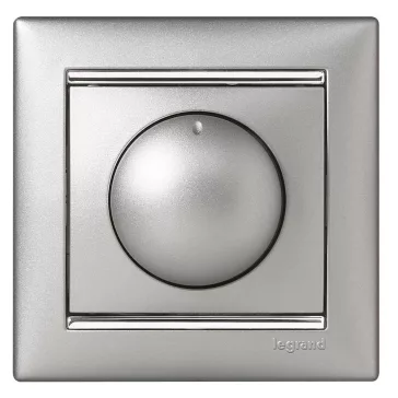   Legrand Valena forgatógombos fényerőszabályzó 40-400W (izzó- és halogén), alumínium, 770261