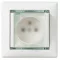 Legrand Valena IP44 2P+F csatlakozóaljzat csapófedéllel, fehér, 774220