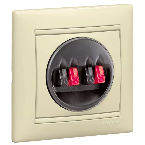 Legrand Valena hangszórócsatlakotó elefántcsont, 774324 Legrand Valena hangszórócsatlakotó elefántcsont, 774324