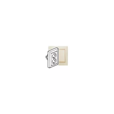   Legrand Valena 2x2P+F csatlakozóaljzat elefántcsont, 774370