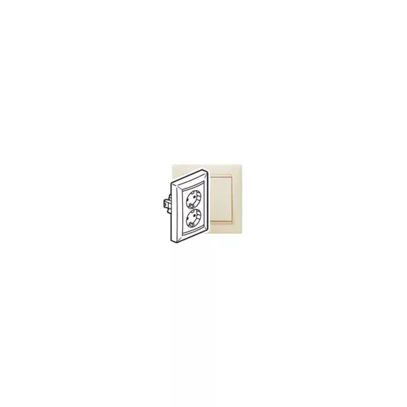 Legrand Valena 2x2P+F csatlakozóaljzat elefántcsont, 774370 Legrand Valena 2x2P+F csatlakozóaljzat elefántcsont, 774370