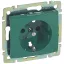 Legrand Valena 2P+F csatlakozóaljzat zöld, 774372