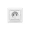 Legrand Valena 2P+F csatlakozóaljzat gyermekvédelemmel, fehér, 774421