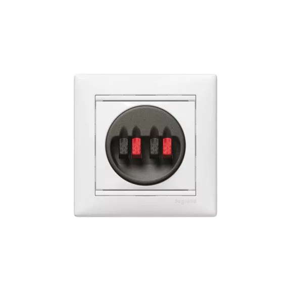 Legrand Valena hangszóró-csatlakozóaljzat fehér, 774424 Legrand Valena hangszóró-csatlakozóaljzat fehér, 774424