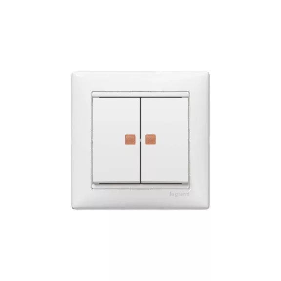 Legrand Valena csillárkapcsoló jelzőfénnyel, fehér, 774428 Legrand Valena csillárkapcsoló jelzőfénnyel, fehér, 774428