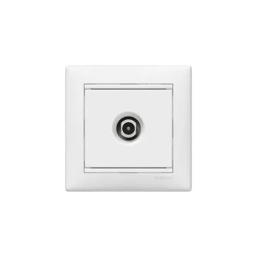   Legrand Valena TV antenna-csatlakozóaljzat átmenő, fehér, 774431